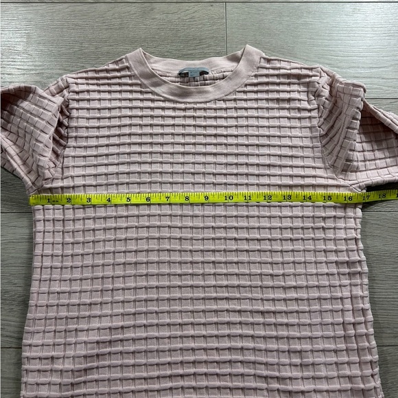 COS Waffle-Stitch Cotton Pink Sweater - Picture 7 of 8